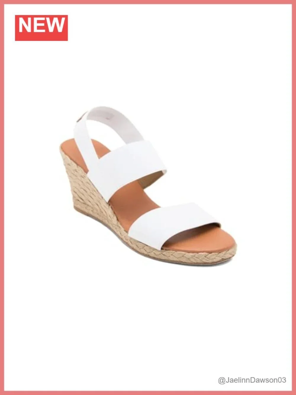 Andre Assous Women's Leather Espadrille Wedge Sandals